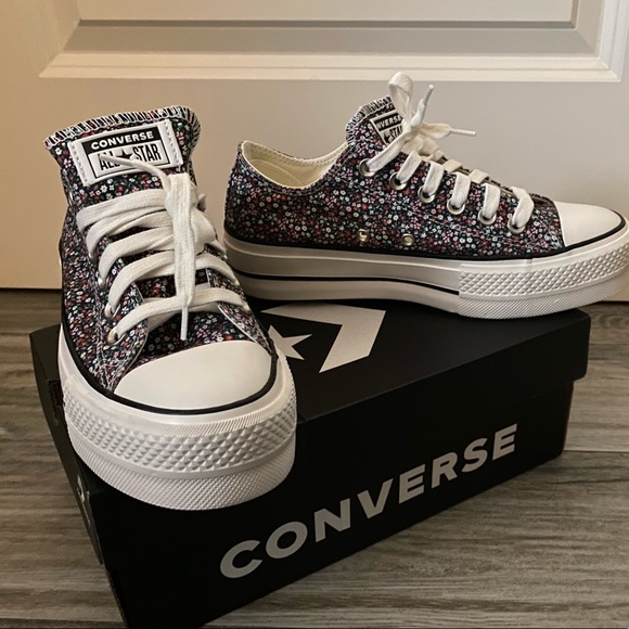 vintage floral converse platform